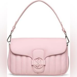 Steve Madden Bpeachy Quilted Triple Compartment Crossbody Pink bag